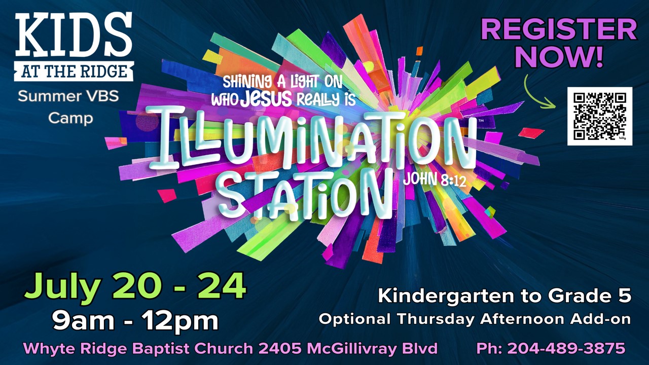 Registration OPEN! Kids at the Ridge: Illumination Station VBS 2026